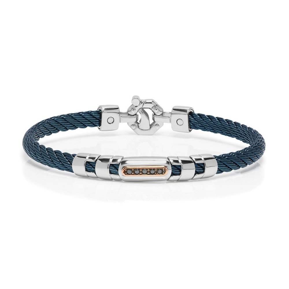 BARAKA Men's BR332001RODN190010 316L Collection Gold Diamonds Bracelet